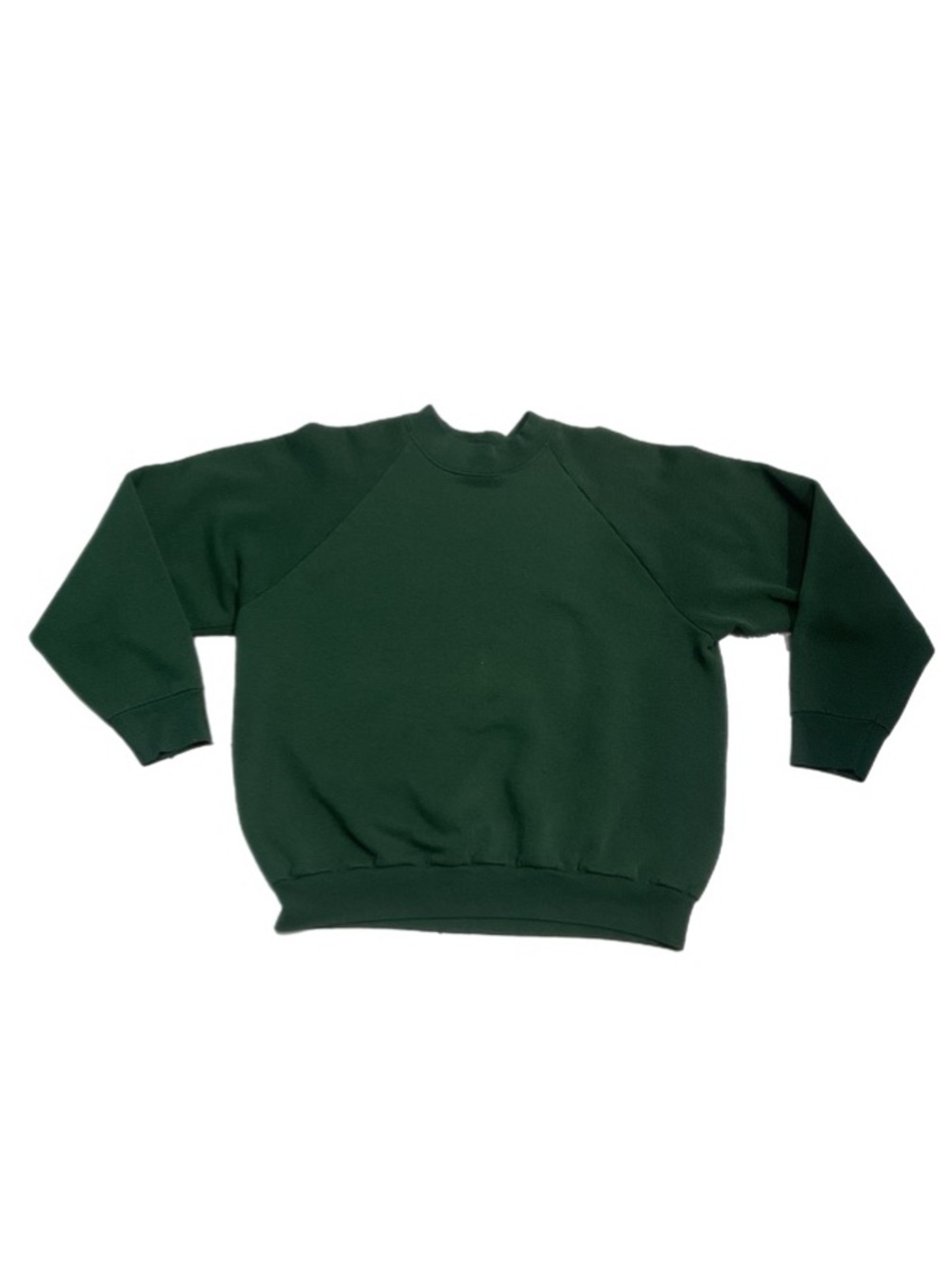 Vintage 90s Fruit of the Loom Casualwear  Green USA Crewneck Sweatshirt